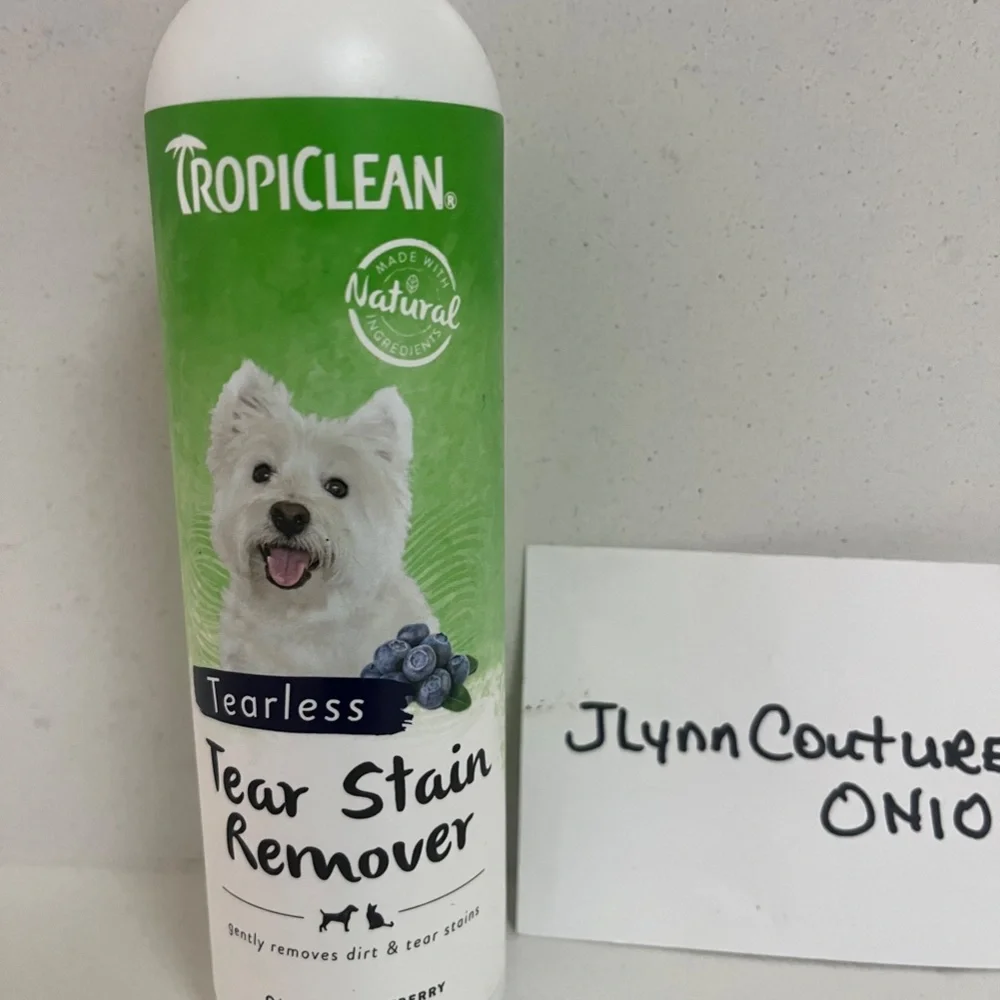 NEW Tropiclean Tear Stain Remover Shampoo Dog Cat Tearless USA